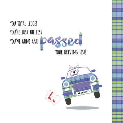 Pink Pig Cards - Driving Test Pass - Jaro Design Studio - 1 Pink Pig Cards - Driving Test Pass